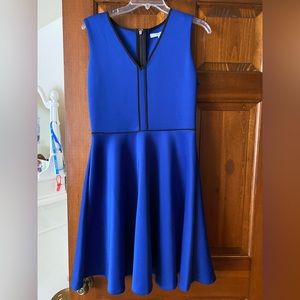 Black and blue dress